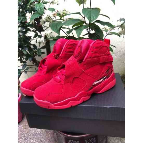 Air Jordan 8 2019 All Red Retro Men Shoes
